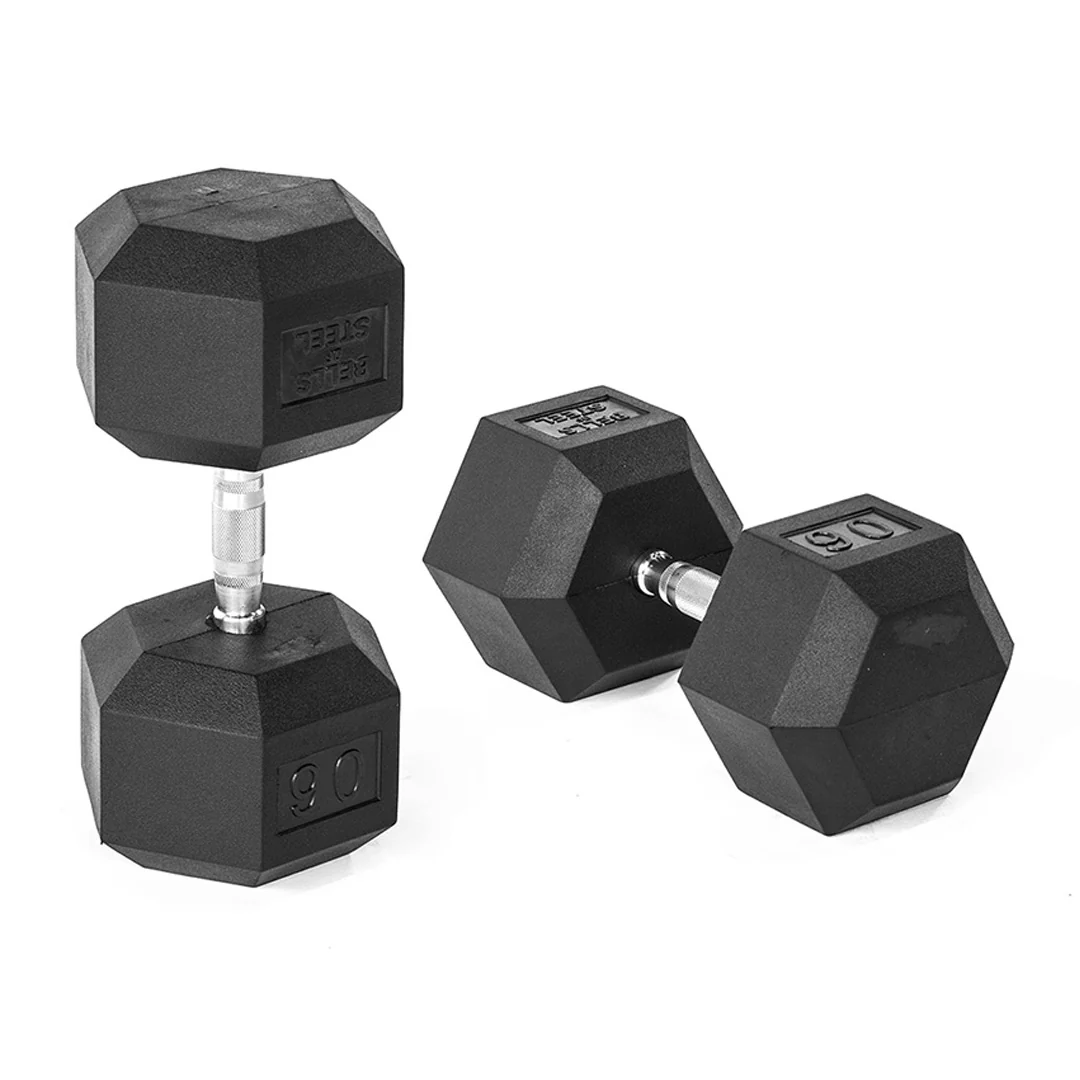 Ergo Rubber Hex Dumbbells - Image 29